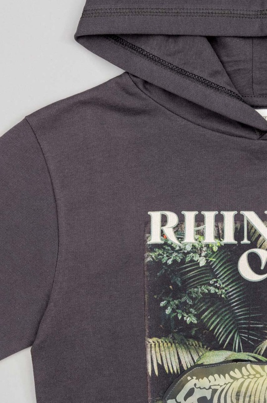 zippy bluza bawełniana dziecięca szary ZKBAP0202.23006