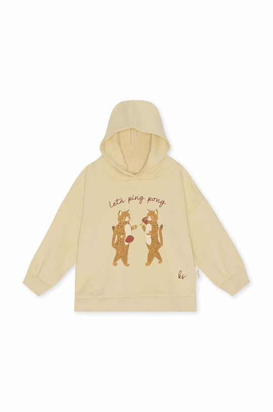 Konges Sløjd bluza dziecięca z kapturem beżowy KS4469