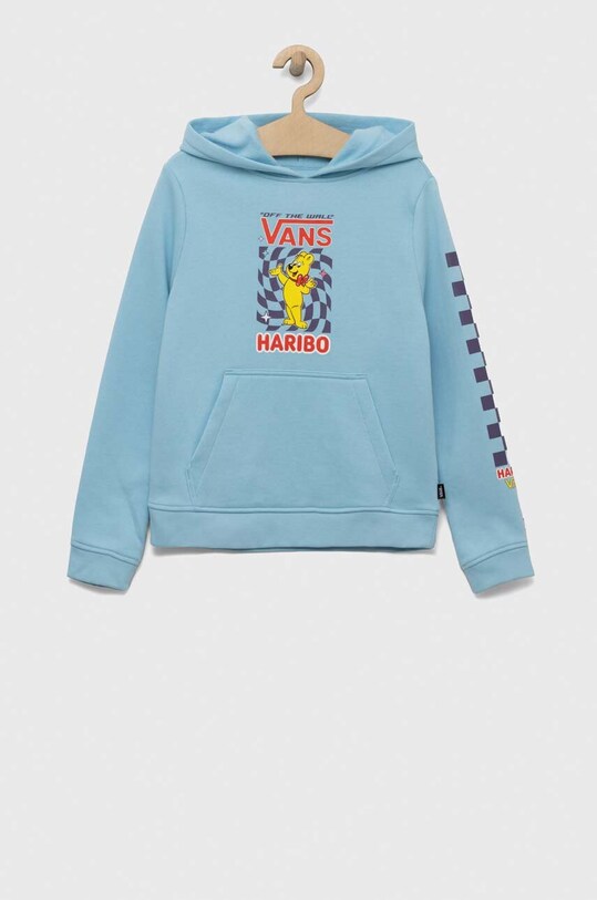 Vans bluza dziecięca x Haribo z kapturem niebieski VN000777SKY