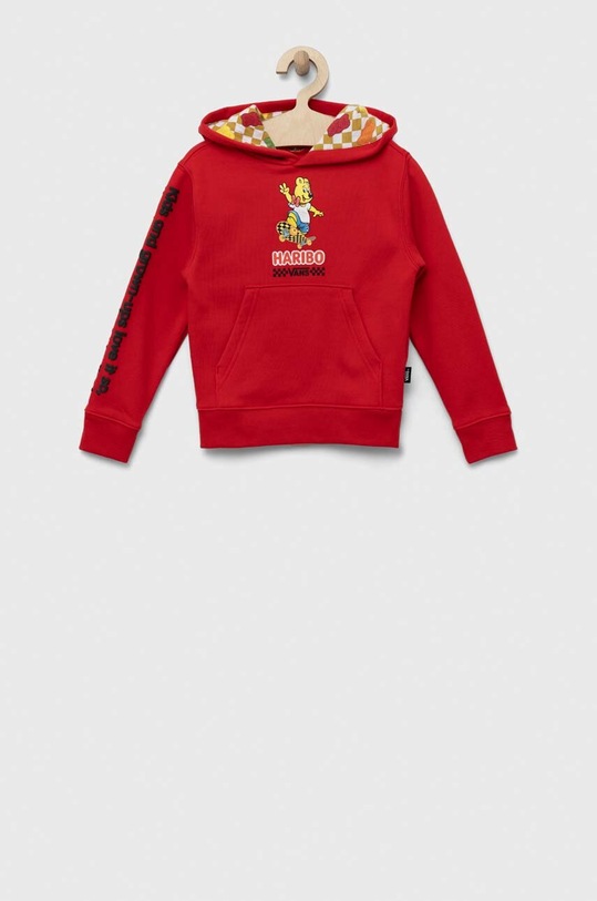Vans bluza dziecięca HARIBO PO HARB z kapturem czerwony VN00086G0P