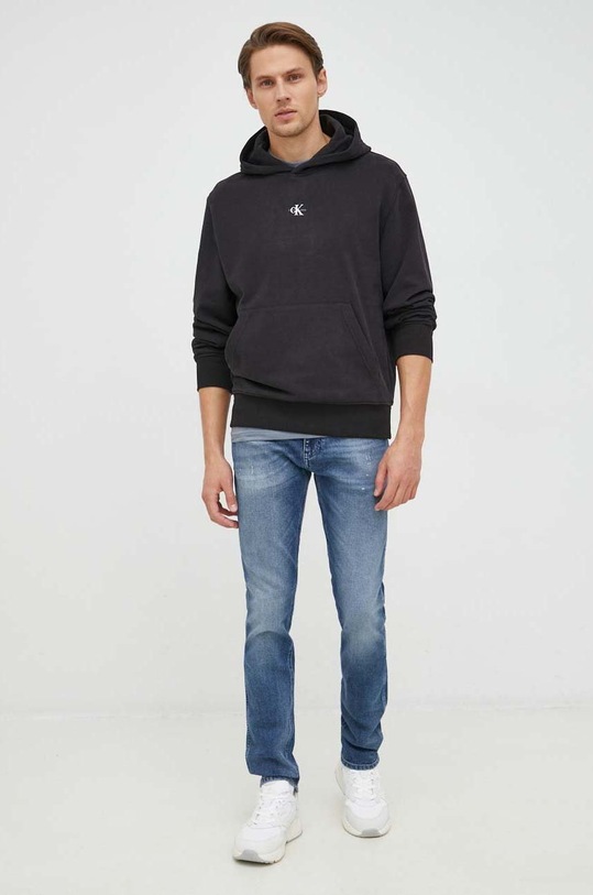 Calvin Klein Jeans bluza bawełniana J30J322535.PPYX czarny SS23