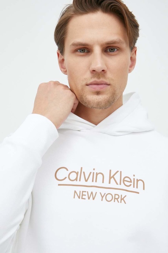 Calvin Klein bluza bawełniana biały K10K110747.PPYX