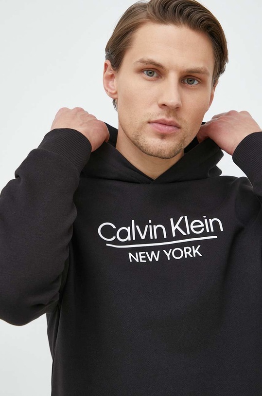 Calvin Klein bluza bawełniana czarny K10K110747.PPYX