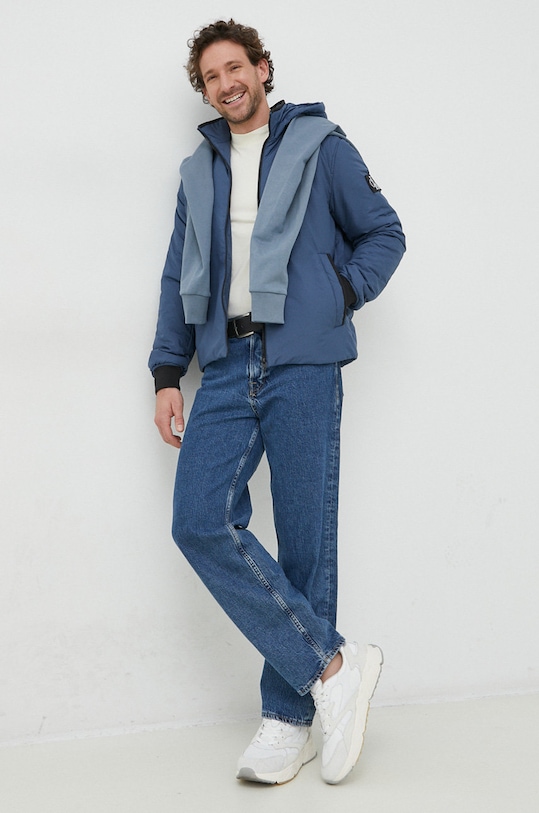 Calvin Klein bluza bawełniana K10K107033.PPYX niebieski SS23