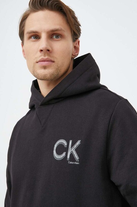 Bavlnená mikina Calvin Klein čierna K10K110751.PPYX