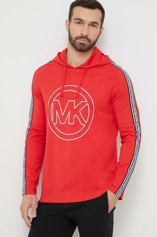 Michael Kors bluza lounge z kapturem czerwony 6S35K12071