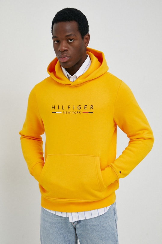 Mikina Tommy Hilfiger s kapucí žlutá MW0MW29301.PPYX