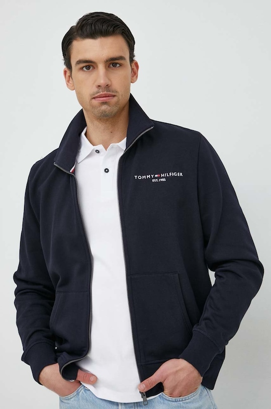 Tommy Hilfiger bluza aplikacja granatowy MW0MW29327.PPYX