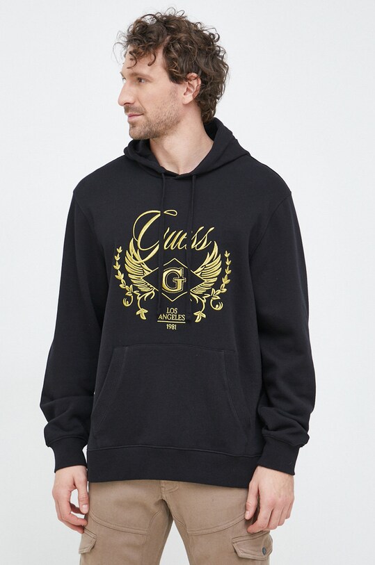 Mikina Guess s kapucí černá M3RQ01.K9YH1