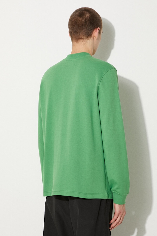 Samsoe Samsoe bluza bawełniana M22400003 zielony AW23