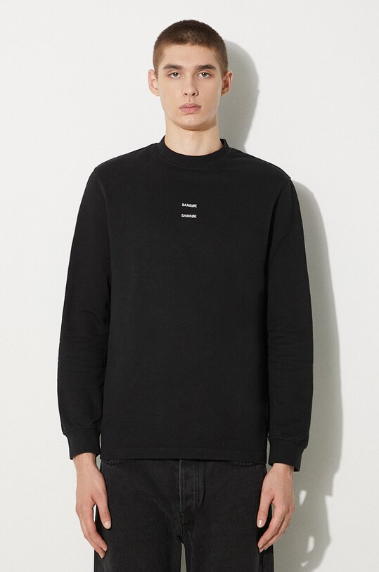 Samsoe Samsoe cotton sweatshirt Planet friendly black M22400003