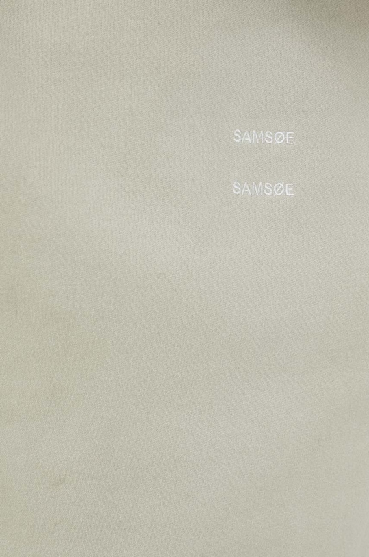 Samsoe Samsoe bluza bawełniana M22400003 zielony