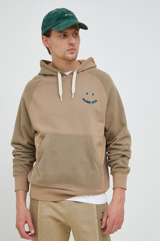 PS Paul Smith bluza bawełniana z kapturem beżowy M2R.961XM.K21169
