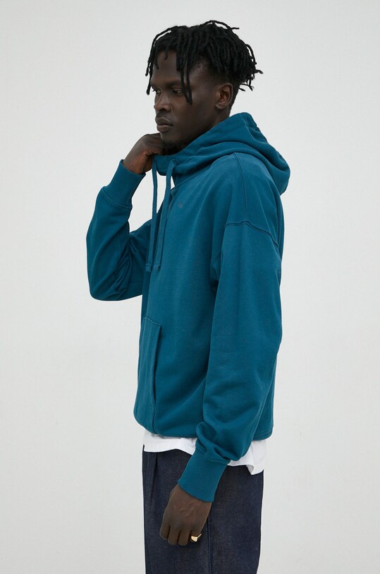 G-Star Raw bluza bawełniana bawełna turkusowy D22327.D249