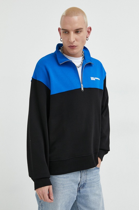 Karl Lagerfeld Jeans bluza wzorzyste czarny 231D1802