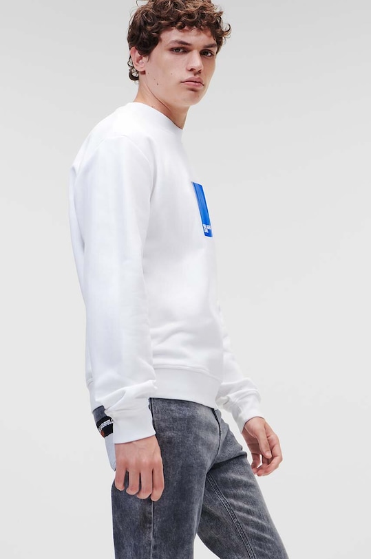 Суичър Karl Lagerfeld Jeans бял 231D1804