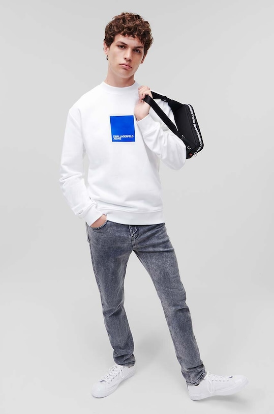 Суичър Karl Lagerfeld Jeans 231D1804 бял