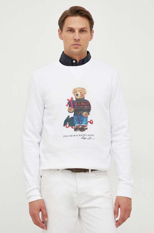 Polo Ralph Lauren bluza nadruk biały 710853308
