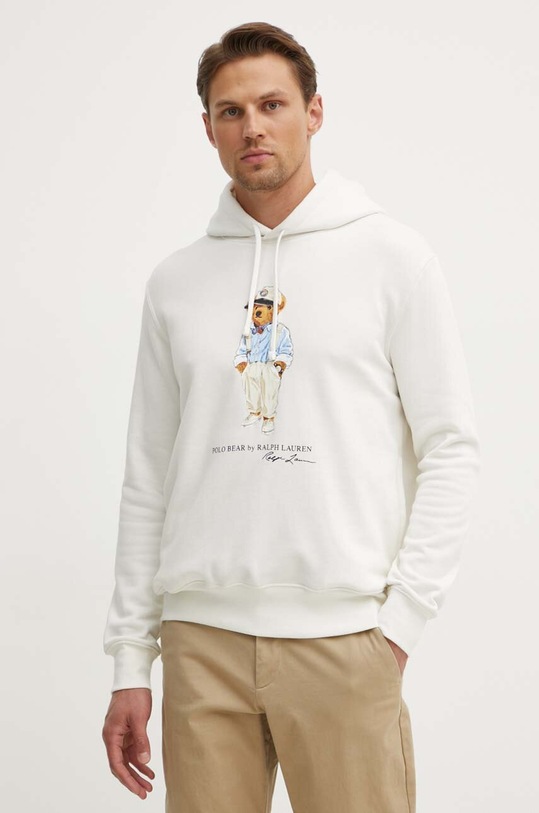 Mikina Polo Ralph Lauren melanž biela 710853309