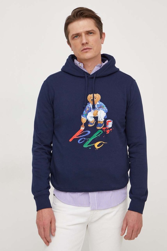 Кофта Polo Ralph Lauren з капюшоном темно-синій 710853309