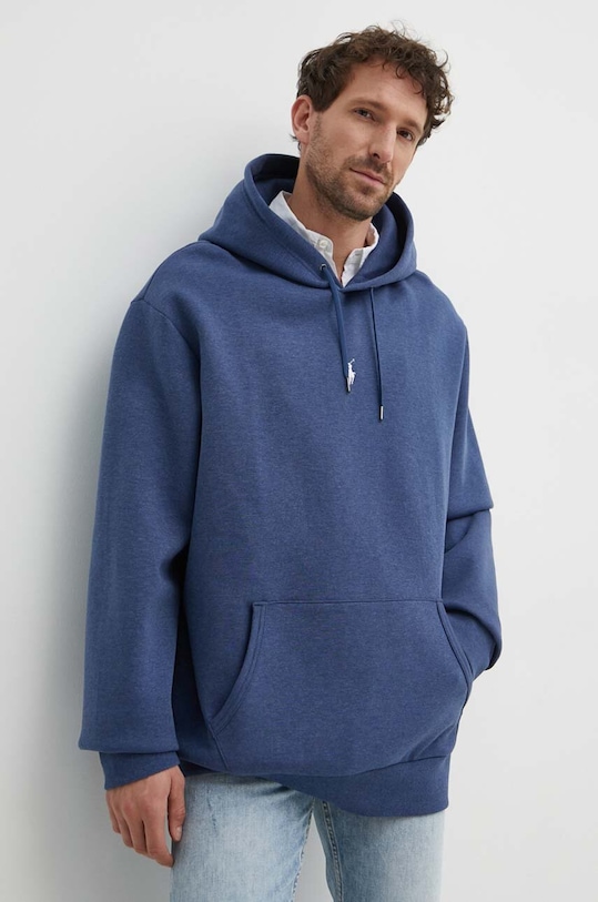 Mikina Polo Ralph Lauren s kapucňou tmavomodrá 710881506