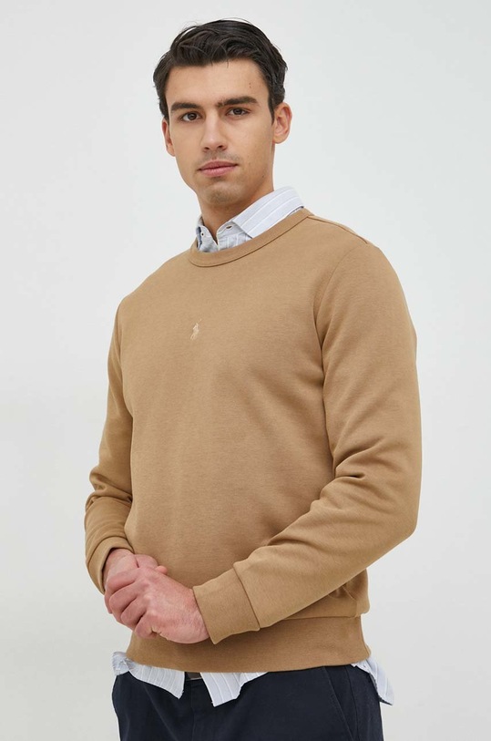 Μπλούζα Polo Ralph Lauren χωρίς κουκούλα μπεζ 710881507