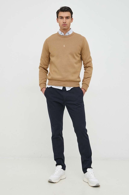 Μπλούζα Polo Ralph Lauren 710881507 μπεζ SS23