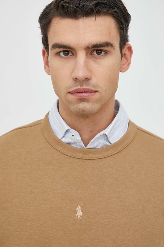 Μπλούζα Polo Ralph Lauren μπεζ 710881507