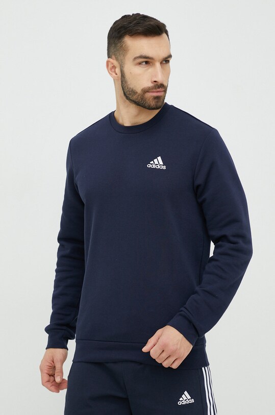 Mikina adidas bez kapucne tmavomodrá H42002