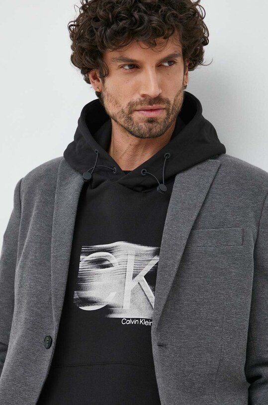 Bavlnená mikina Calvin Klein K10K111109.PPYX čierna