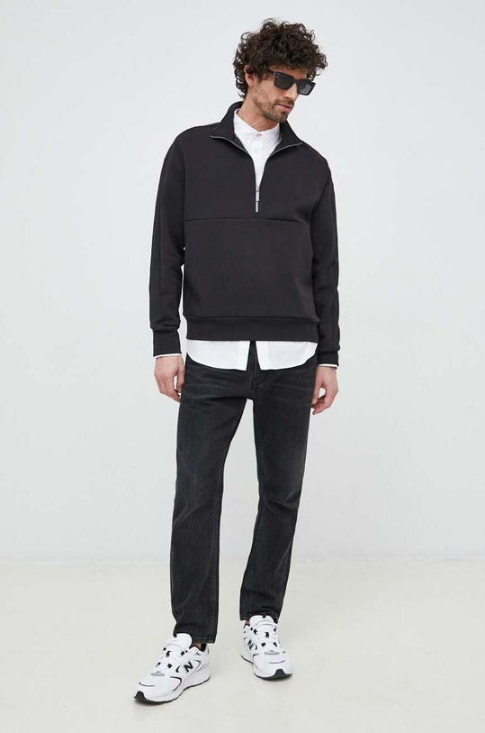 Μπλούζα Calvin Klein K10K111419.PPYX μαύρο SS23