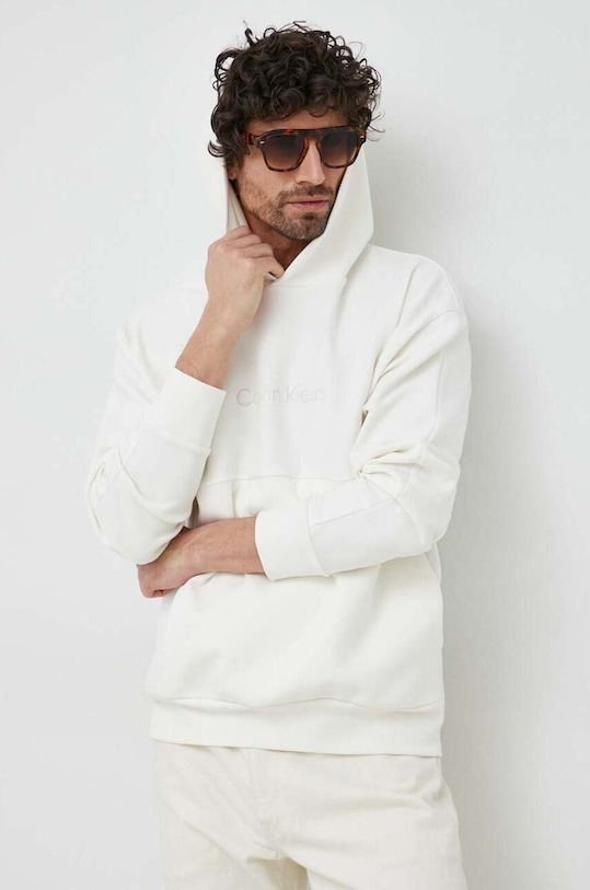 Μπλούζα Calvin Klein μπεζ K10K108058.PPYX