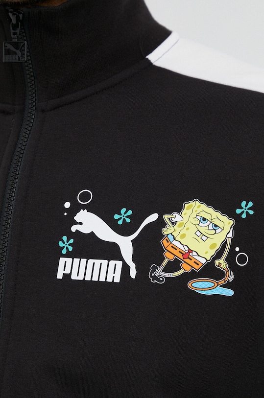 Bavlněná mikina Puma X SPONGEBOB 538961 černá