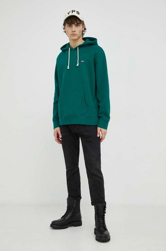 Levi's bluza bawełniana 34581.0023 zielony SS23