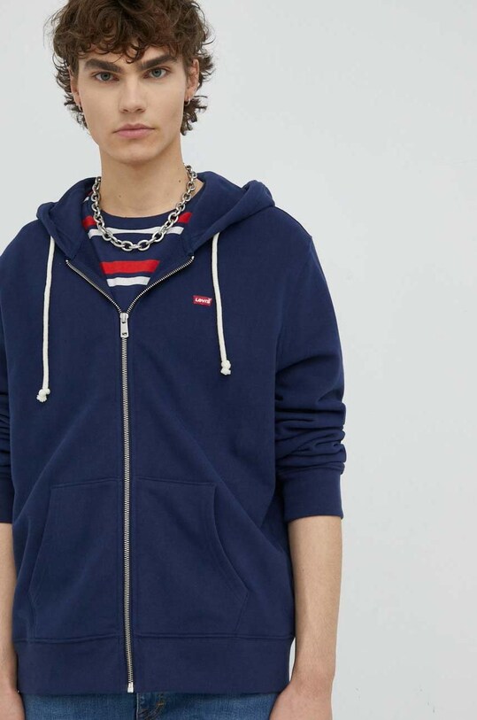Levi's bluza bawełniana granatowy 34584.0011