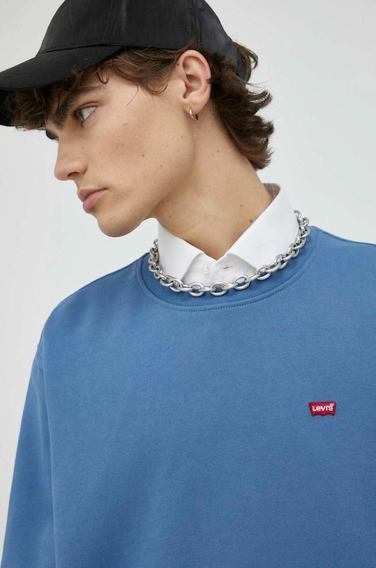 Levi's bluza bawełniana bawełna niebieski 35909.0024