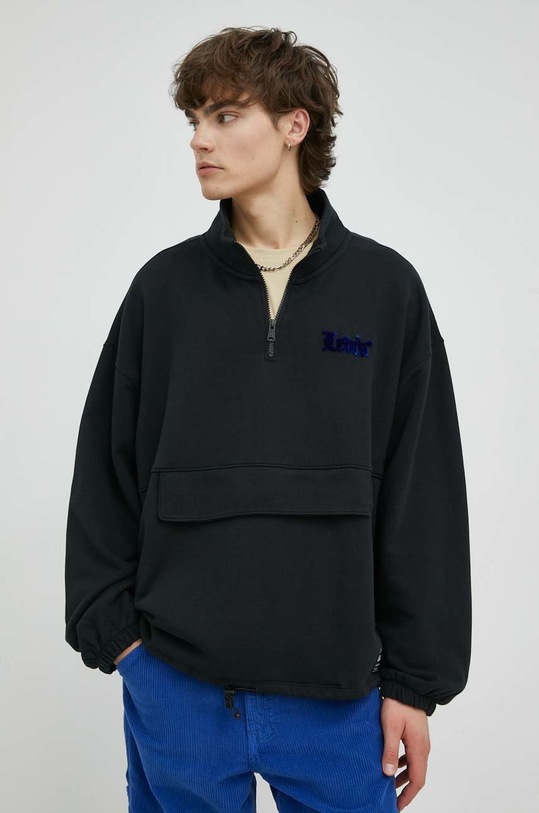Levi's bluza bawełniana aplikacja czarny A4877.0001