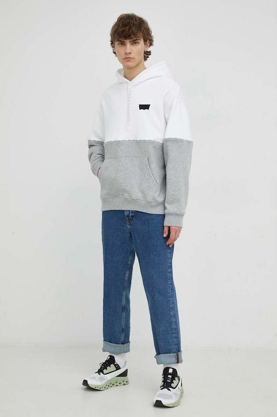 Mikina Levi's A5244.0001 biela SS23