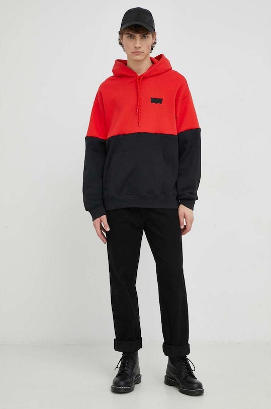 Mikina Levi's A5244.0002 červená SS23