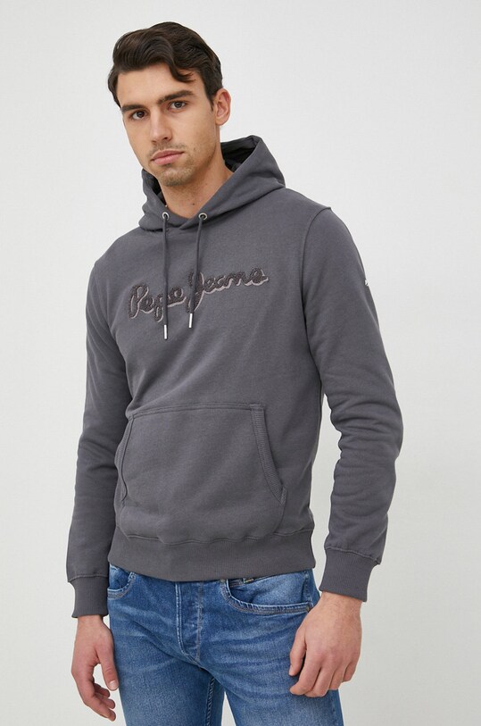Pepe Jeans pamut melegítőfelső szürke PM582328.990