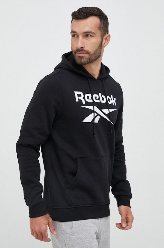 Reebok bluza IDENTITY z kapturem czarny H54802