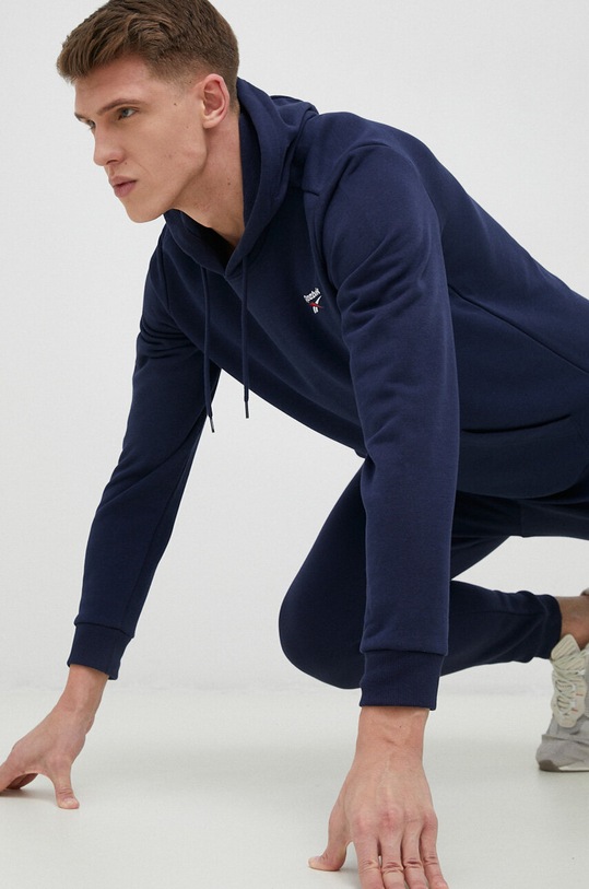 Reebok bluza nadruk granatowy HA9274