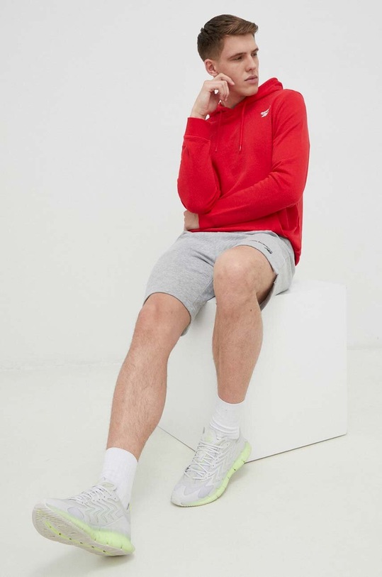 Μπλούζα Reebok IDENTITY με κουκούλα κόκκινο HA9276