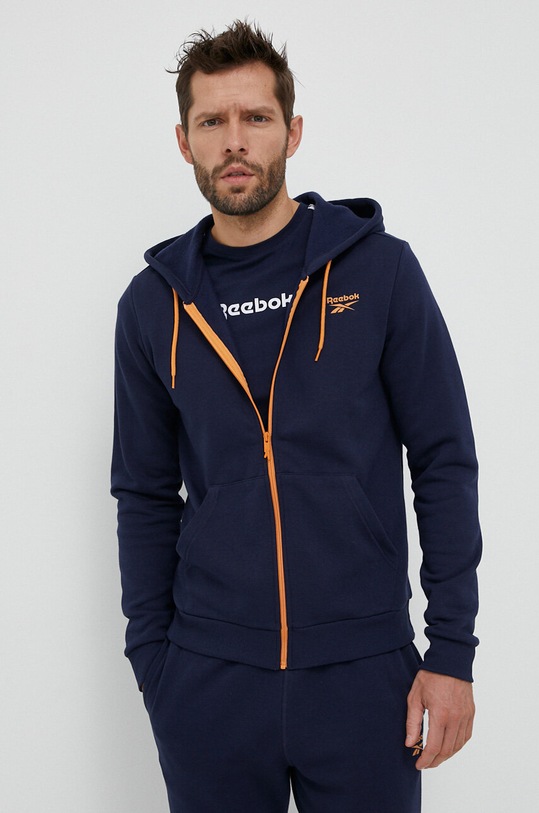 Odzież Reebok dres IJ3085 granatowy