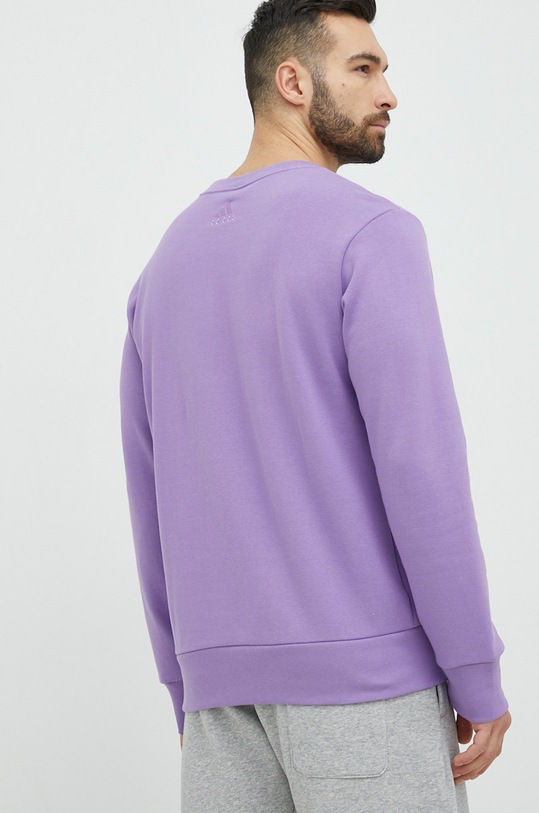 Odzież adidas bluza bawełniana IC9327 fioletowy