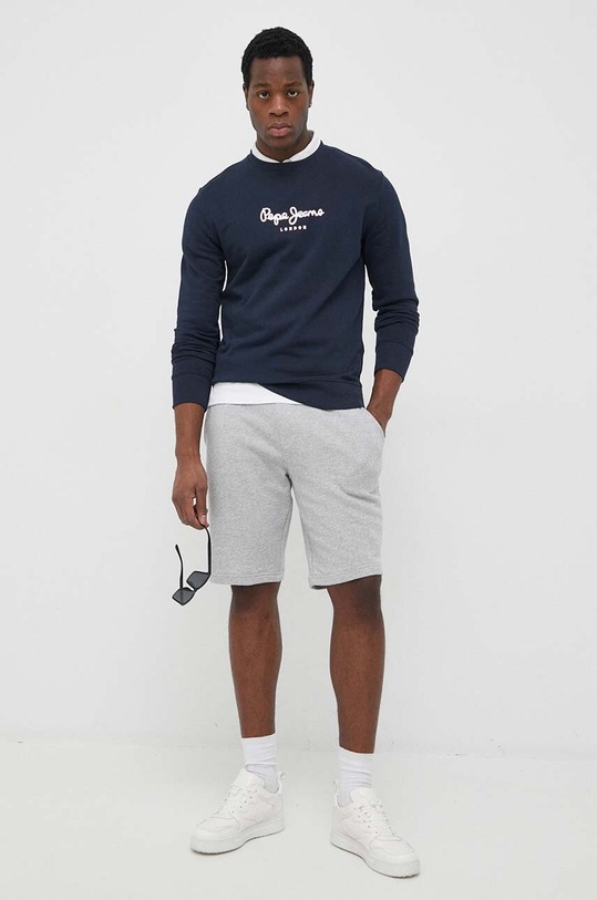 Pepe Jeans bluza bawełniana Edward PM582380.594 granatowy SS23