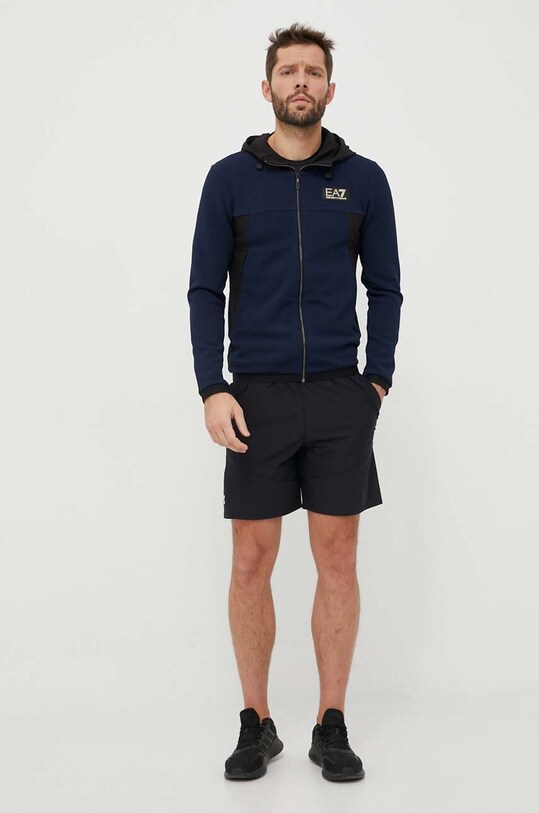Mikina EA7 Emporio Armani 3RPM32.PJG1Z tmavomodrá SS23