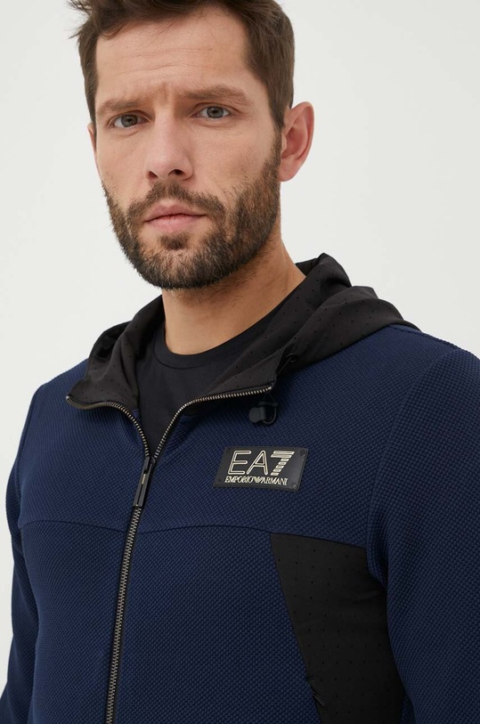 Mikina EA7 Emporio Armani tmavomodrá 3RPM32.PJG1Z