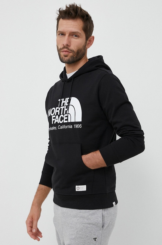 The North Face bluza bawełniana NF0A55GFJK31 czarny SS23