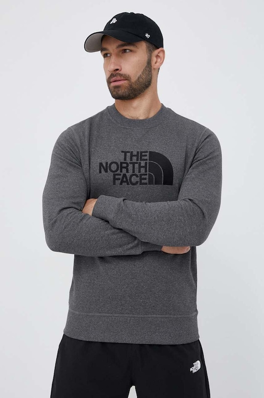 The North Face bluza aplikacja szary NF0A4T1EDYY1